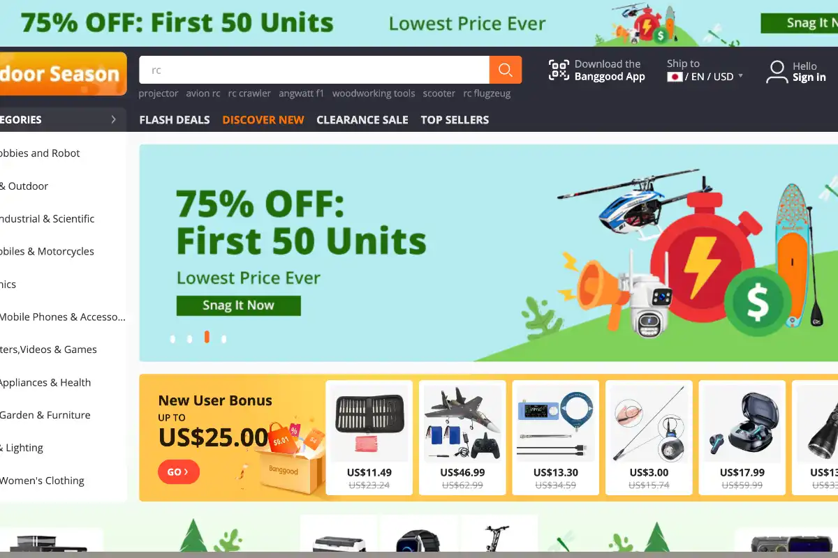 Banggood（バングッド）