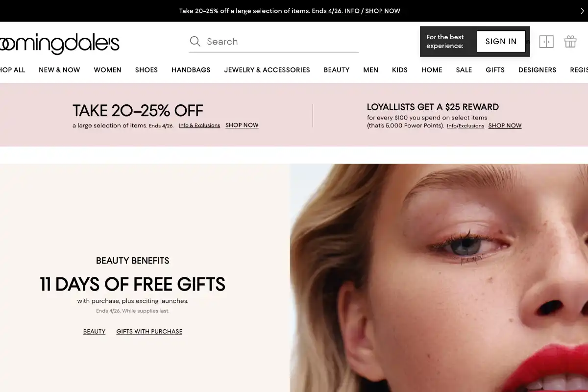 Bloomingdale's（ブルーミングデールズ）